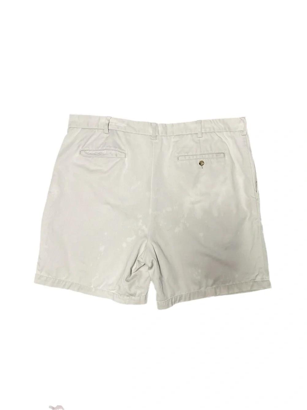 Mens Banana Republic Pleated Khaki Cotton Shorts
